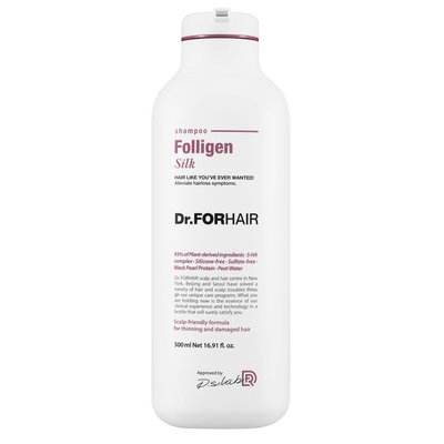 Dr.FORHAIR Folligen Silk Shampoo - Шампунь для сухого та пошкодженого волосся 300мл 00000117 фото