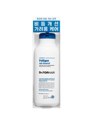 Dr.FORHAIR Folligen Anti-Dandruff Shampoo - Шампунь проти лупи для ослабленого волосся 300мл 00000122 фото