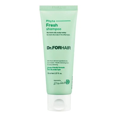 DR.FORHAIR Phyto Fresh Shampoo - Міцелярний шампунь для жирної шкіри голови 70мл 00000128 фото