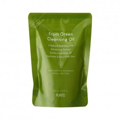 PURITO From Green Cleansing Oil Рефіл 200 ml - Гідрофільне очищуюче масло змінний пакет 00000660 фото