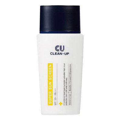 CU SKIN Clean Up Super Sunscreen SPF50+ PA +++ 50 мл - Сонцезахисна емульсія 00000373 фото