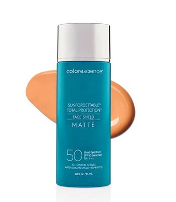 Colorescience Total Protection Face Shield Matte SPF 50 - Сонцезахисний крем для обличчя з тонуючим та матуючим ефектом 55ml 00000340 фото