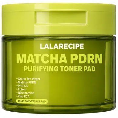 LALARECIPE Matcha PDRN Purifying Toner Pad 70 шт Тонер-пади для обличчя 00002516 00002516 фото