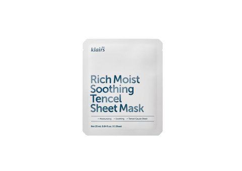 DEAR KLAIRS Rich Moist Soothing Tencel Sheet Mask - Зволожуюча заспокійлива тканинна маска 00001475 00001475 фото