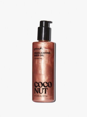 Victoria's Secret Pink Shimmer Coconut Highlighting Oil - Олія-бронзатор для тіла з шимером 236ml 00001103 00001103 фото