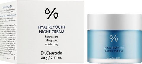 Dr. Ceuracle Hyal Reyouth Night Cream, 60г - Зволожуючий нічний крем-маска з гіалуроновою кислотою 00000450 фото