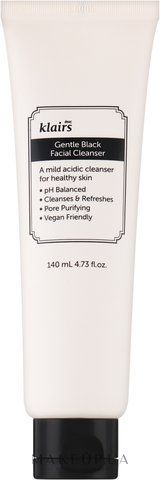 DEAR, KLAIRS Gentle Black Facial Cleanser - Засіб для делікатного очищення обличчя 140 мл 00000405 00000405 фото