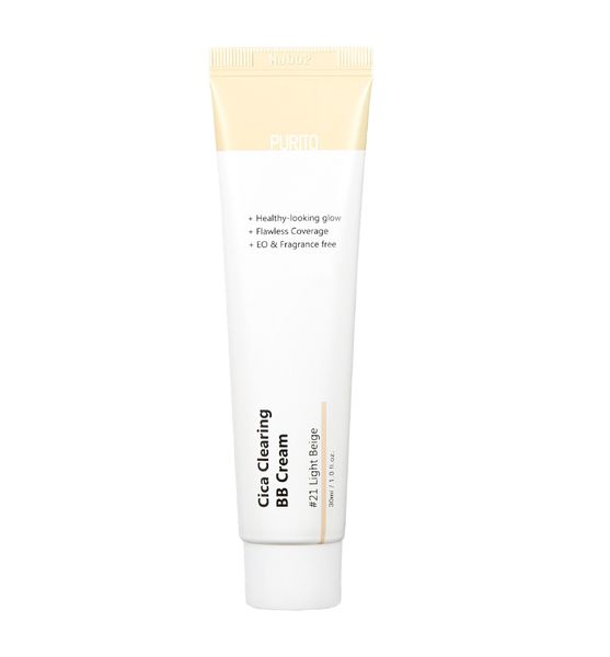 PURITO Cica Clearing BB Cream #21 Light Beige - BB-крем з центеллою 30ml 00000655 фото