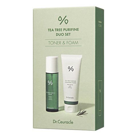 Dr.Ceuracle Tea Tree Purifine Duo Set - Набір засобів з чайним деревом (тонер + пінка для вмивання) 00001160 00001160 фото