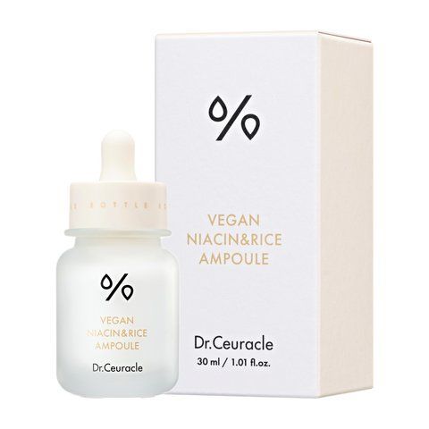 Dr.Ceuracle Vegan NIACIN&RICE Ampoule - Ампульна сироватка для вирівнювання тону з ніацинамідом та екстрактом рис 30мл 00001362 фото