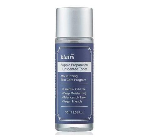 DEAR, KLAIRS Supple Preparation Unscented Toner - Зволожуючий тонік без ароматизатора 30 мл 00000415 фото