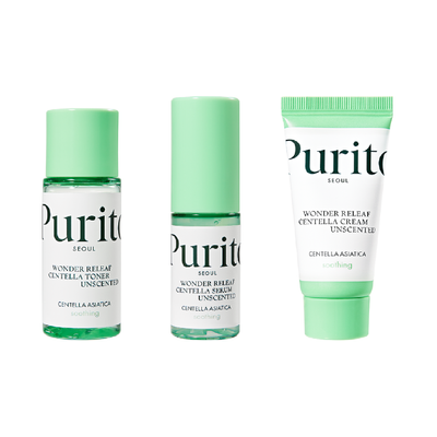 PURITO Centella Unscented Mini Kit - Набір міні засобів з центеллою без ефірних олій 00000665 фото