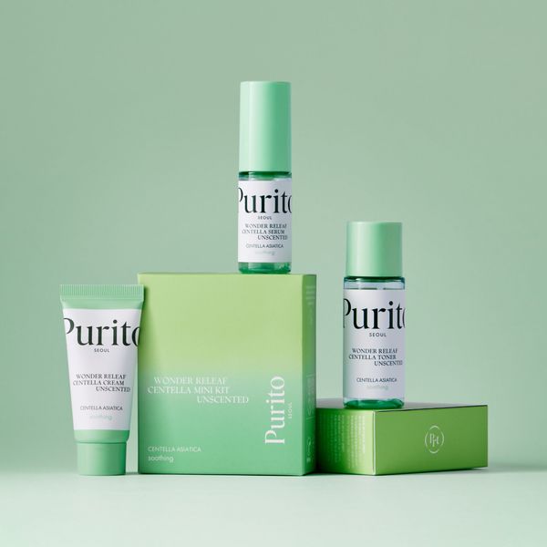 PURITO Centella Unscented Mini Kit - Набір міні засобів з центеллою без ефірних олій 00000665 фото