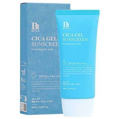 Benton CICA Gel Sunscreen Serum SPF50/PA++++ - Зволожувальний сонцезахисний крем-серум з центелою 50мл 00000314 фото