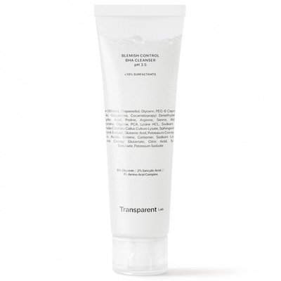 Transparent-Lab Blemish Control BHA Cleanser pH 3.5 - Очищення для шкіри схильної до акне 150мл 00000821 фото