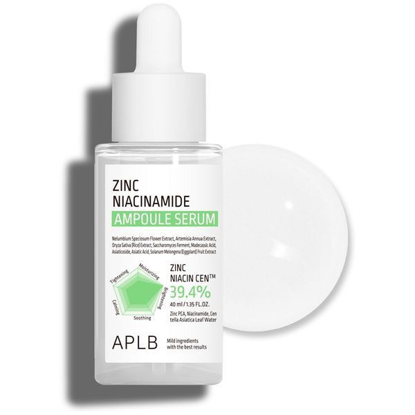 APLB Zinc Niacinamide Ampoule Serum - Ампульна сироватка для проблемної шкіри з цинком і ніацинамідом 40мл 00002491 00002491 фото