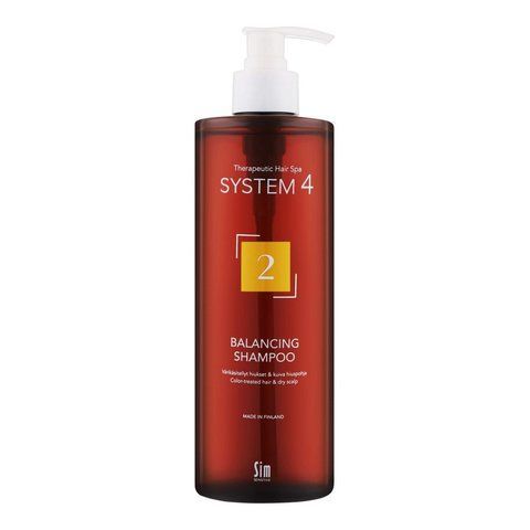 Sim Sensitive System 4 №2 Balancing Shampoo - Шампунь для сухого, фарбованого і пошкодженого волосся 500мл 00002169 фото