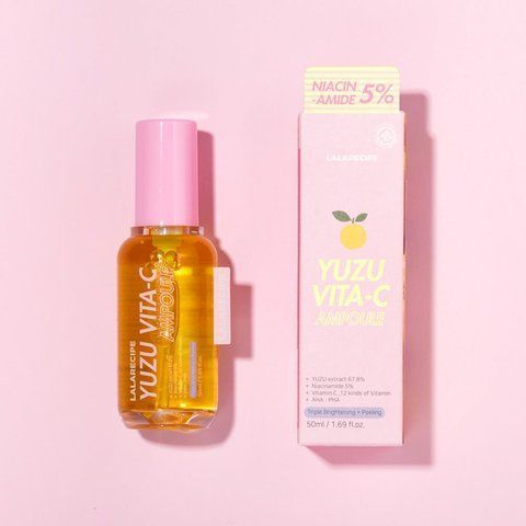 LALARECIPE  Yuzu Vita C Ampoule - Вітамінна сироватка з ніацинамідом 5% і екстрактом юдзу, 50 мл 00001971 фото
